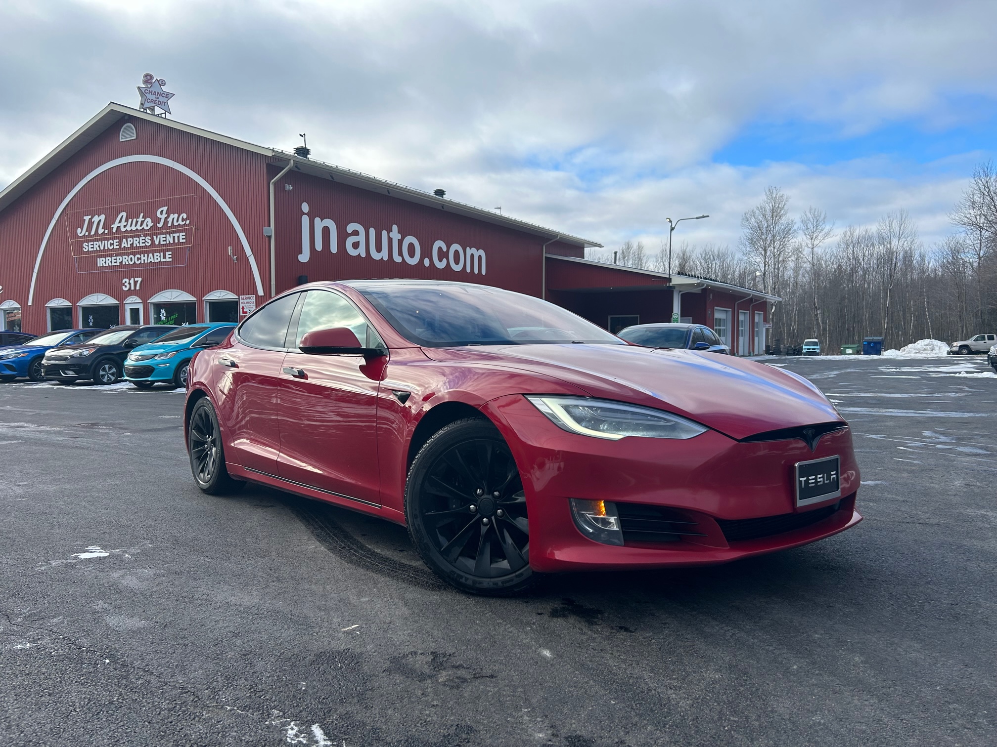 JN auto Tesla Model S100D EAP 8 mags avec 8 pneus 2018 8609163 Image principale